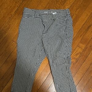 Old Navy Black and White Skinny Pants